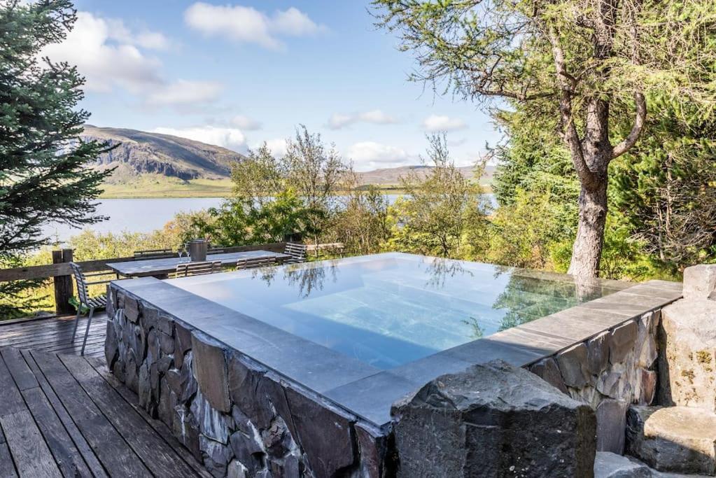 Luxury Lakefront Villa, Infinity Hot Tub And Sauna Grimsnes og Grafningshreppur Eksteriør billede