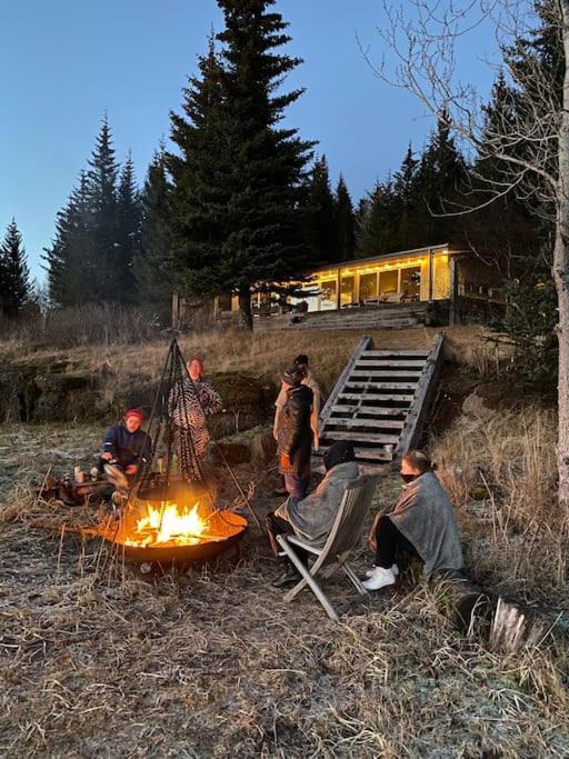 Luxury Lakefront Villa, Infinity Hot Tub And Sauna Grimsnes og Grafningshreppur Eksteriør billede