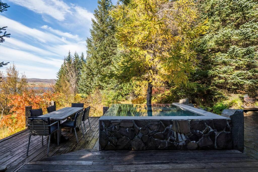 Luxury Lakefront Villa, Infinity Hot Tub And Sauna Grimsnes og Grafningshreppur Eksteriør billede